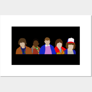 STRANGER THINGS SQUAD (Minimalist Print) Posters and Art